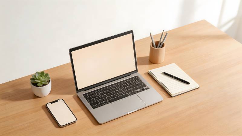 简约办公桌面图片