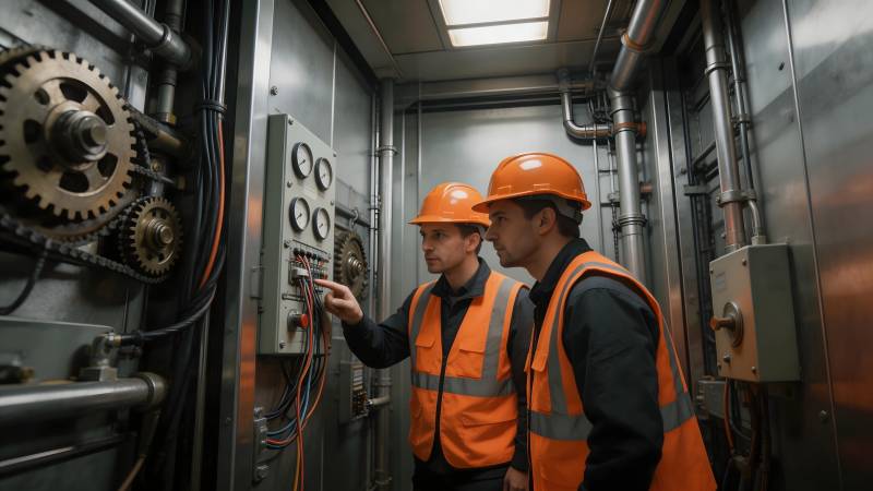 工人检修设备图片