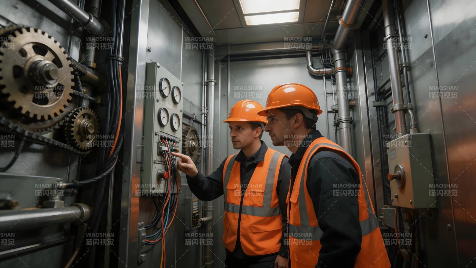 工人检修设备图片