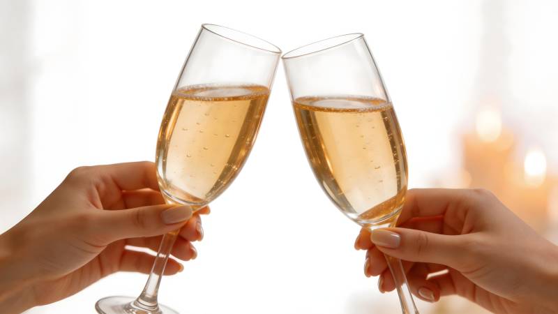 举杯共庆时刻图片