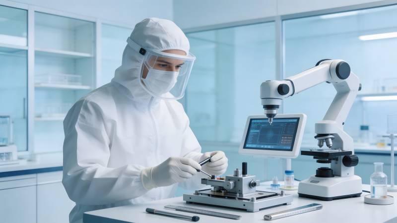 实验室科研人员工作图片