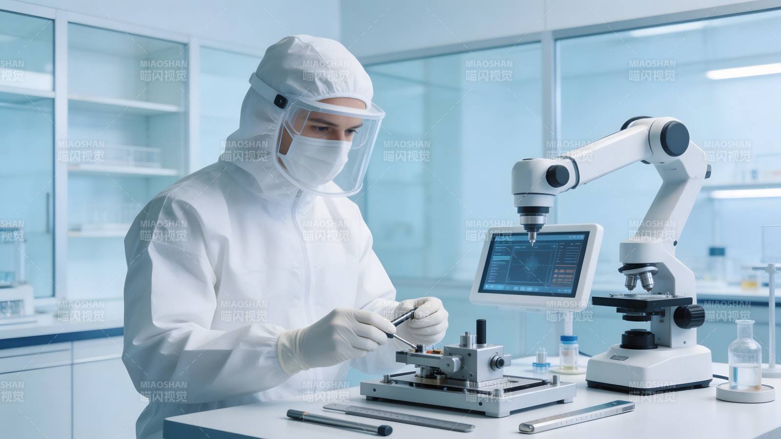 实验室科研人员工作图片