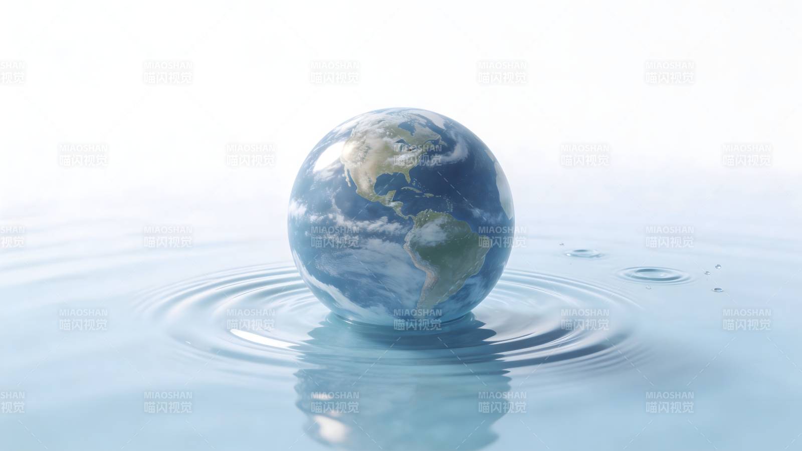 地球浮于水面图片