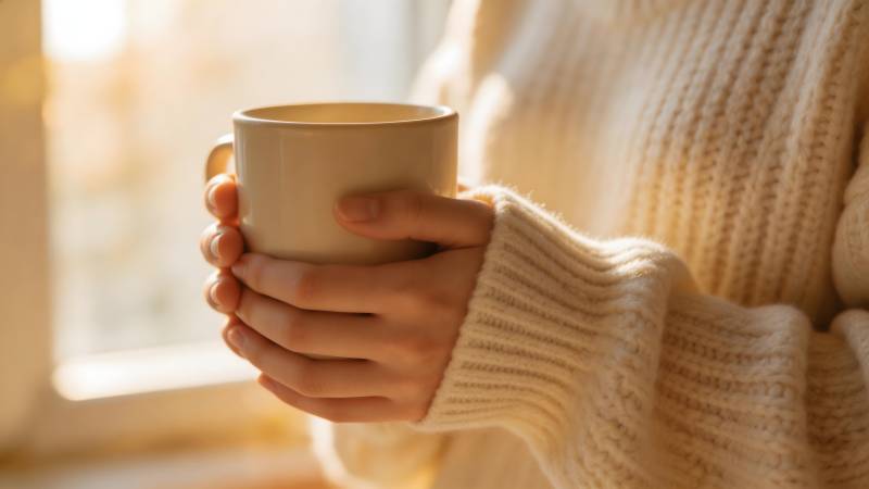 暖阳下的咖啡时光图片