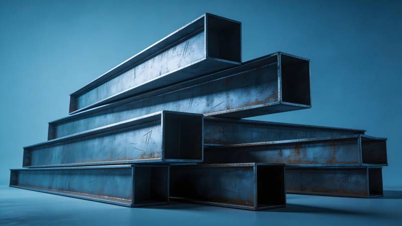 钢铁结构堆叠图片