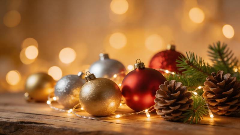 圣诞装饰温馨夜图片