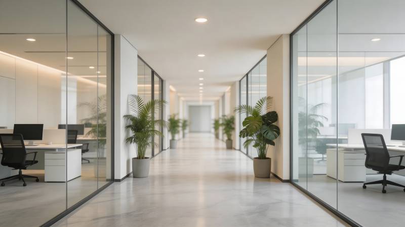 现代办公走廊图片