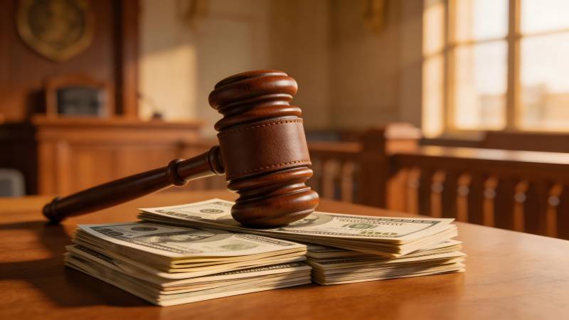 法槌与金钱图片