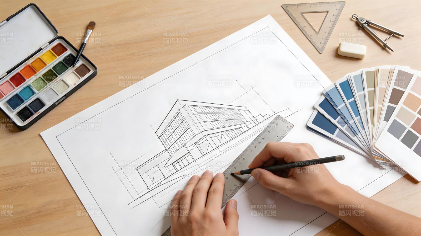 建筑手绘设计图片