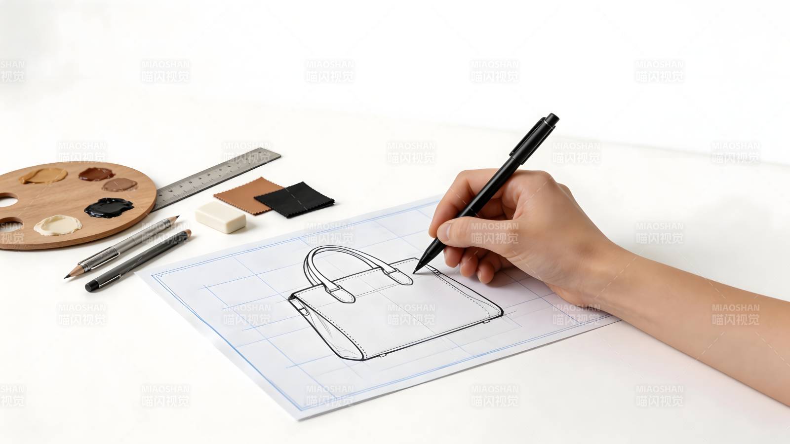 手绘包包设计图图片