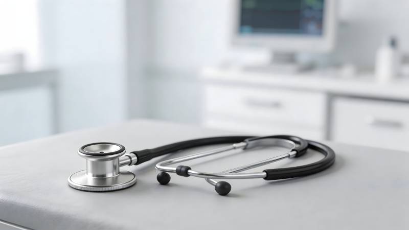 诊室里的听诊器图片