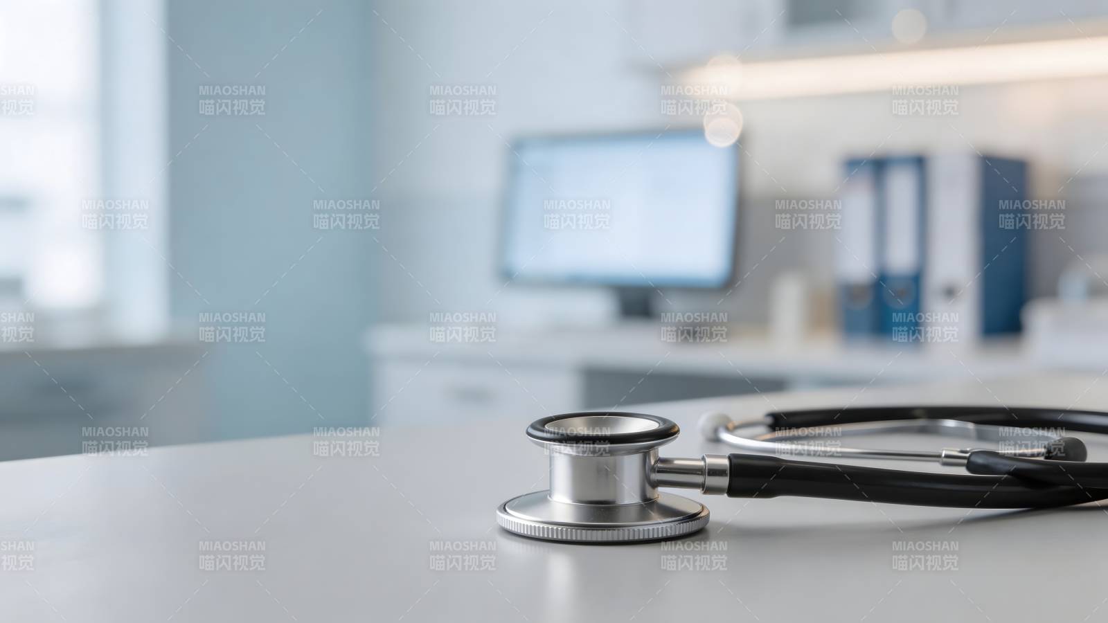诊室里的听诊器图片