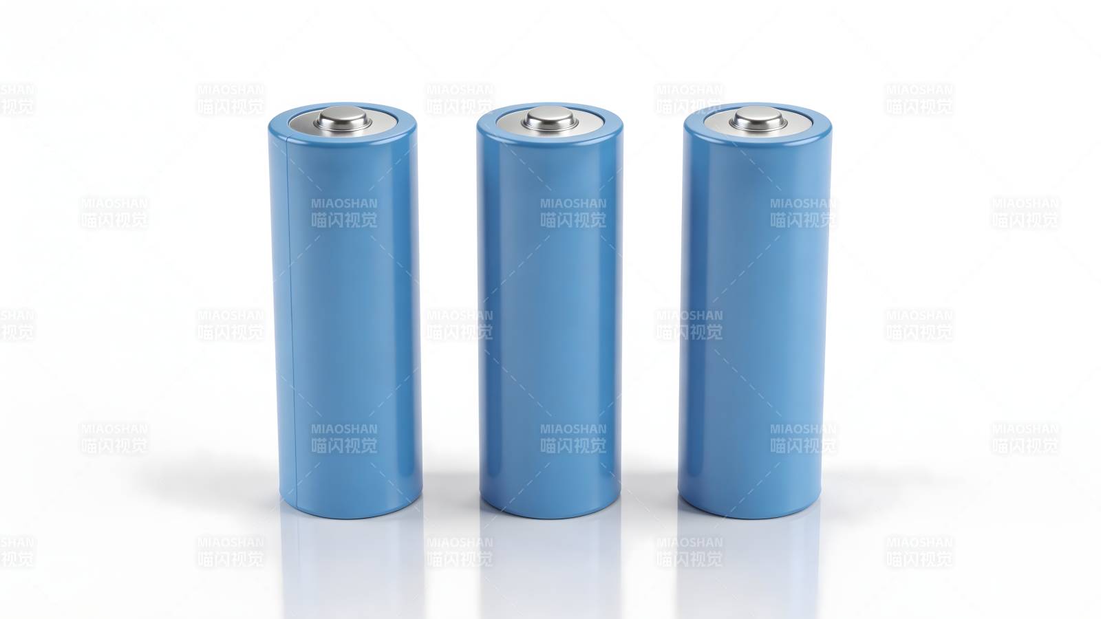 三节蓝色电池图片