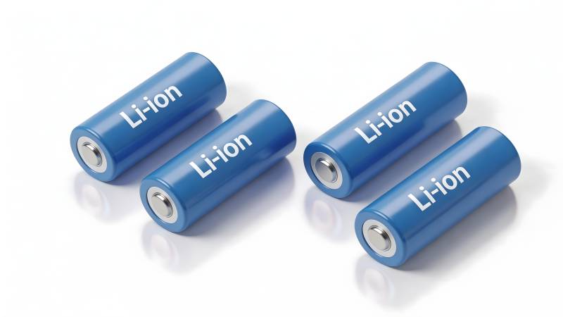蓝色锂离子电池图片