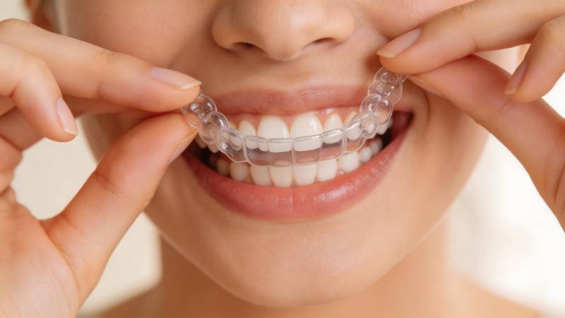 隐形牙套微笑美齿图片