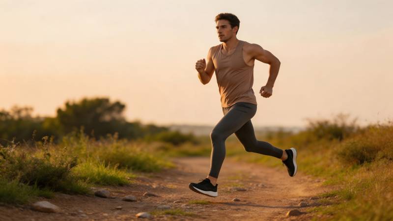 晨跑中的男子图片