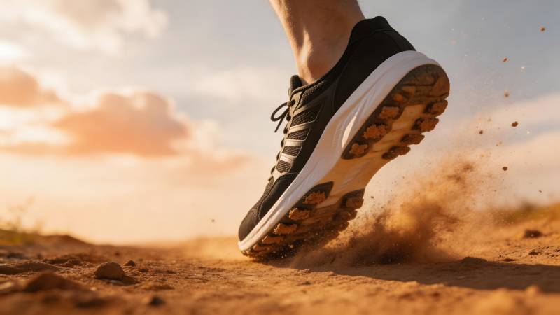 奔跑的足迹图片