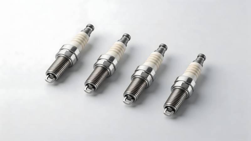 四支火花塞排列展示图片