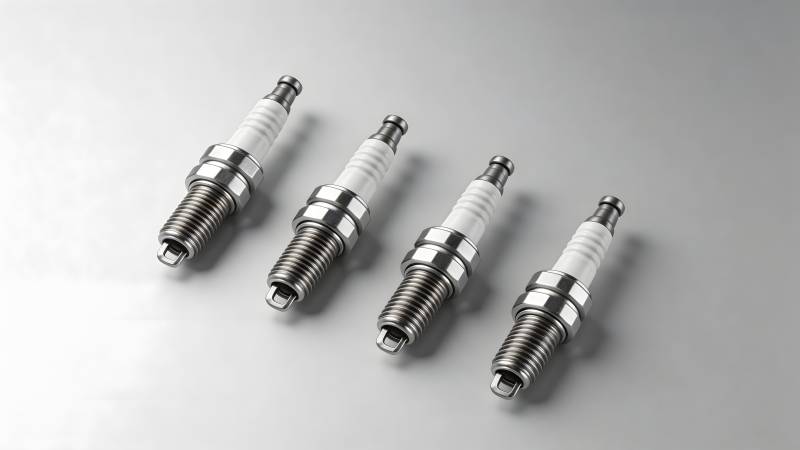 四支火花塞排列展示图片