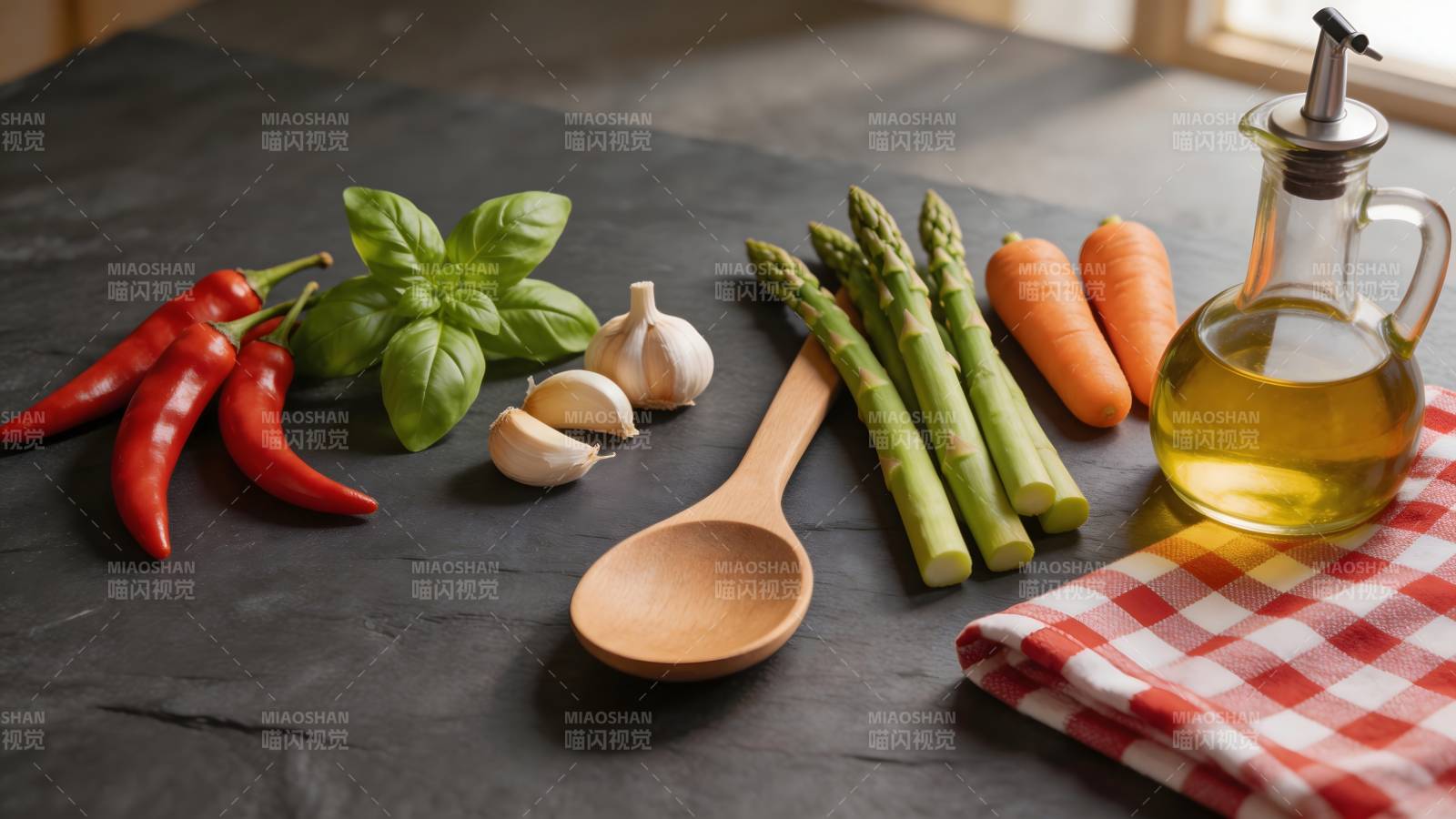 新鲜食材待烹饪图片