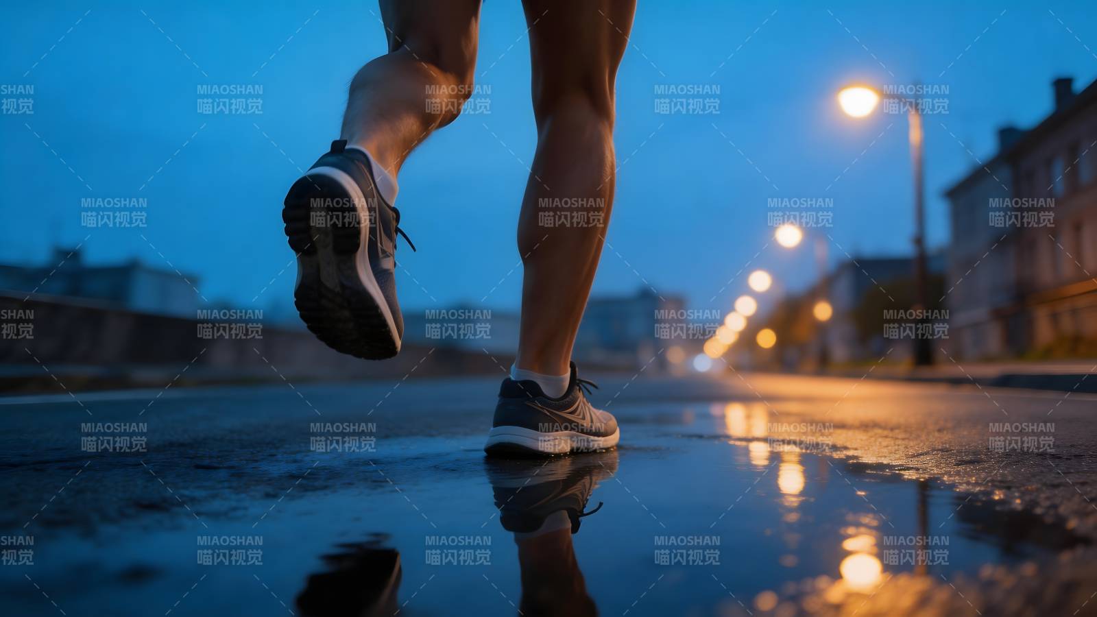 夜跑街头图片