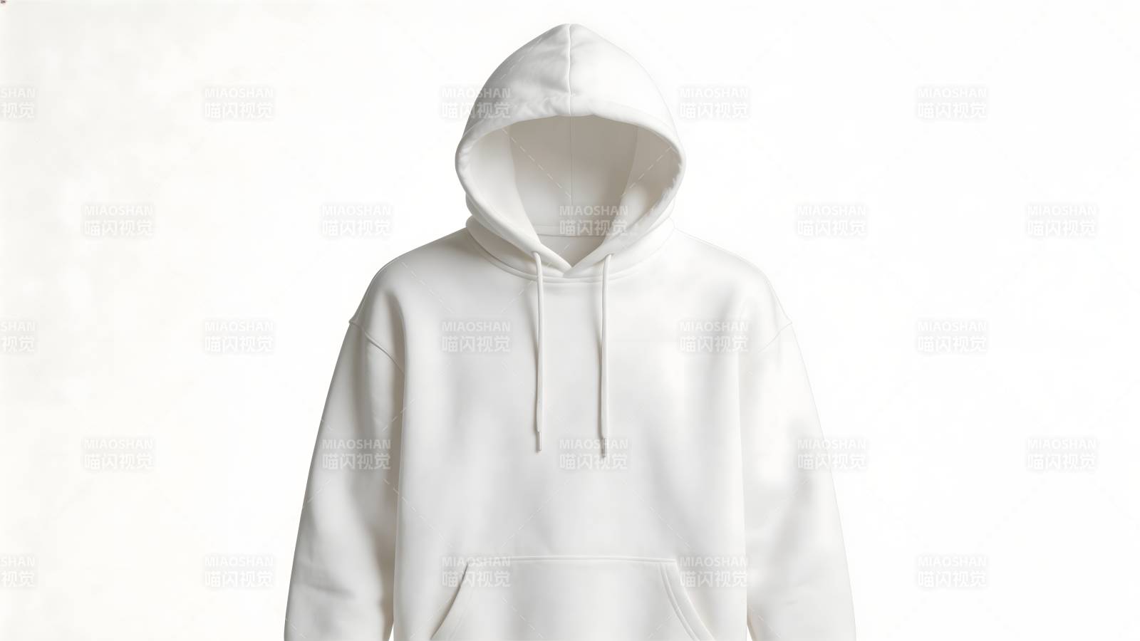 白色连帽卫衣图片