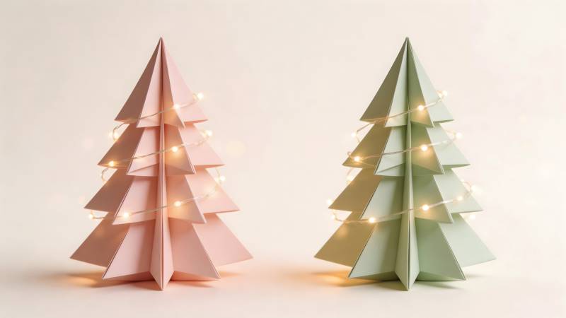 折纸圣诞树图片