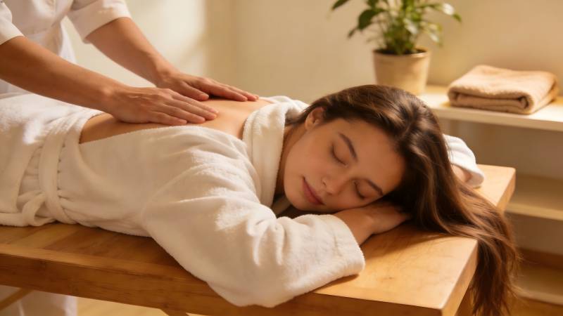 享受舒缓按摩时光图片