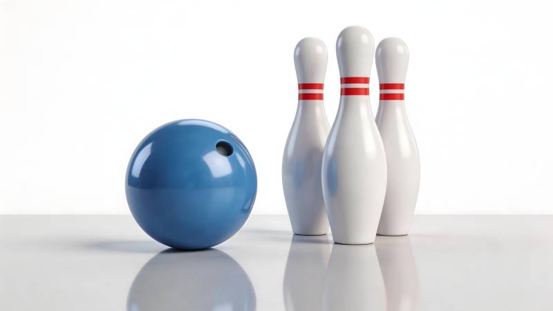 保龄球与球瓶图片