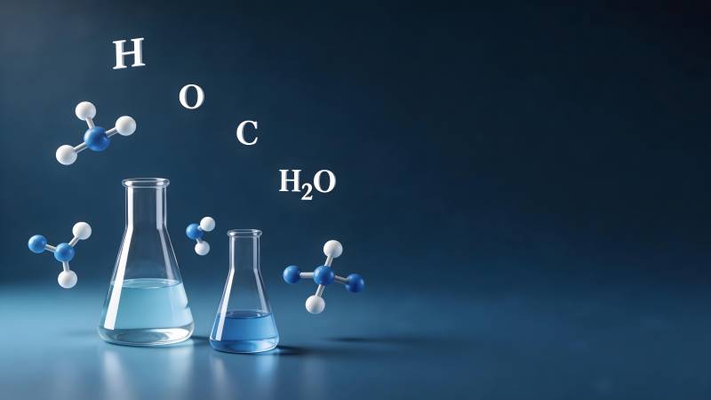 水分子与化学实验图片