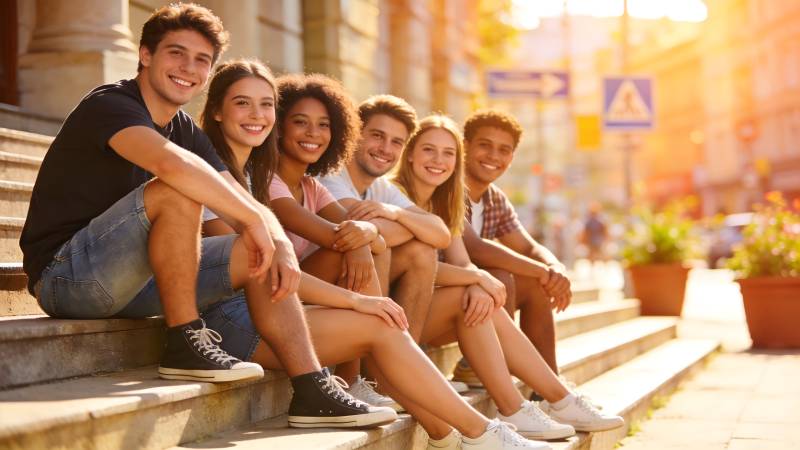 青春洋溢的校园时光图片