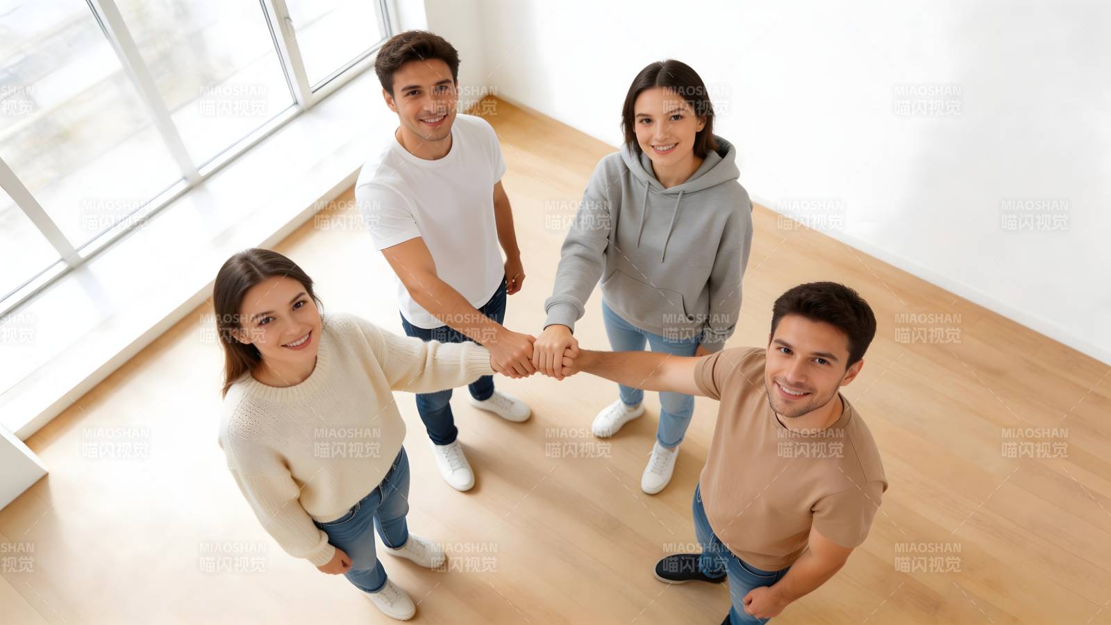 团队携手共进图片