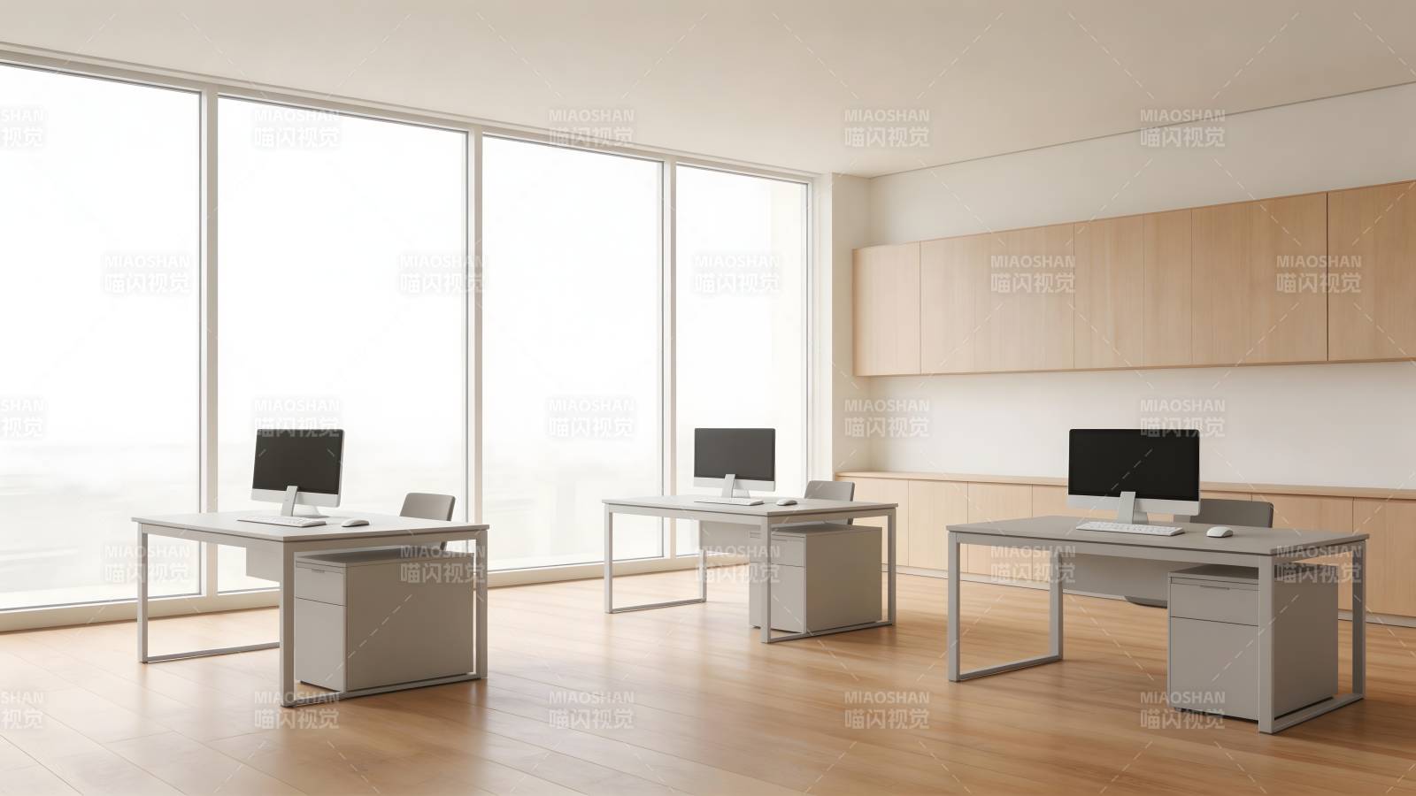 现代简约办公室图片