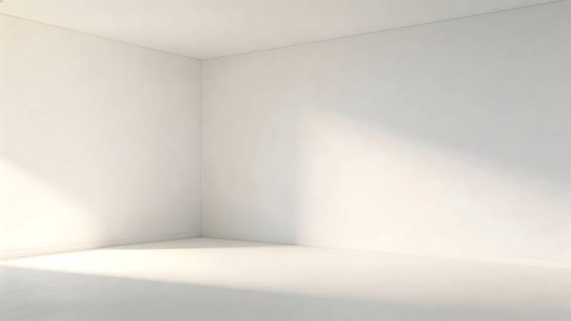 空旷的白色房间图片
