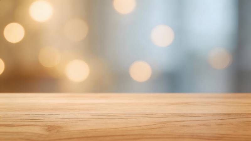 木质桌面背景光斑图片