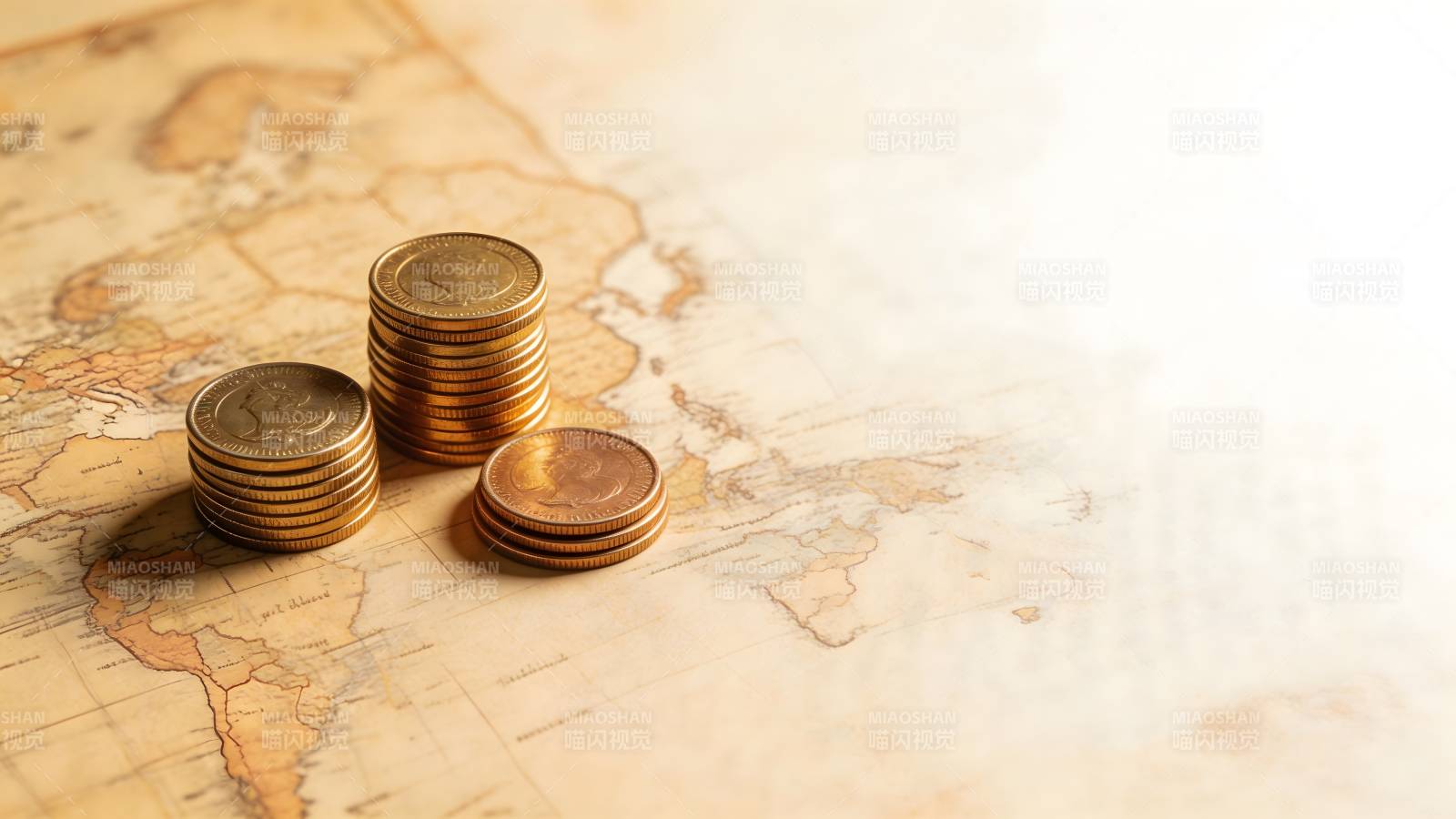 金币堆叠地图上图片