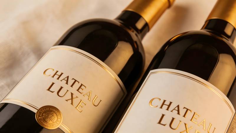 奢华酒庄红酒图片