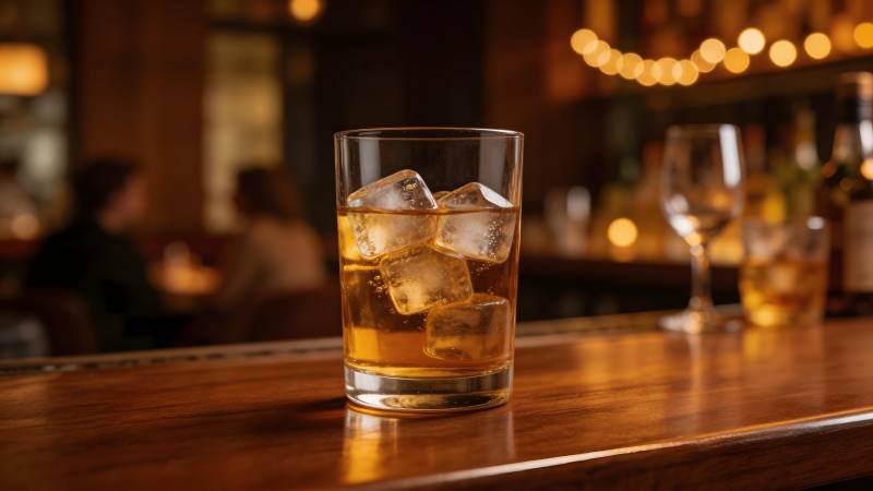 酒吧里的威士忌图片