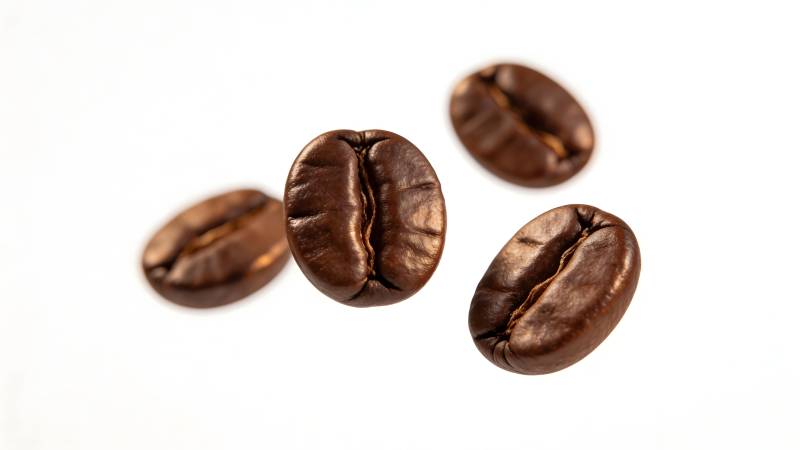 咖啡豆特写图片