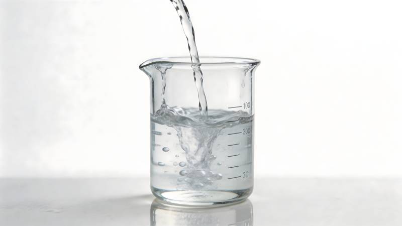 水注入烧杯图片