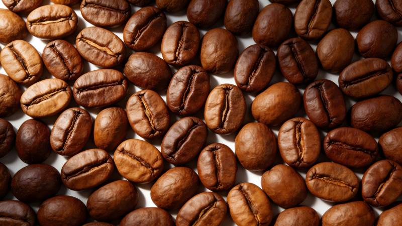 咖啡豆特写图片