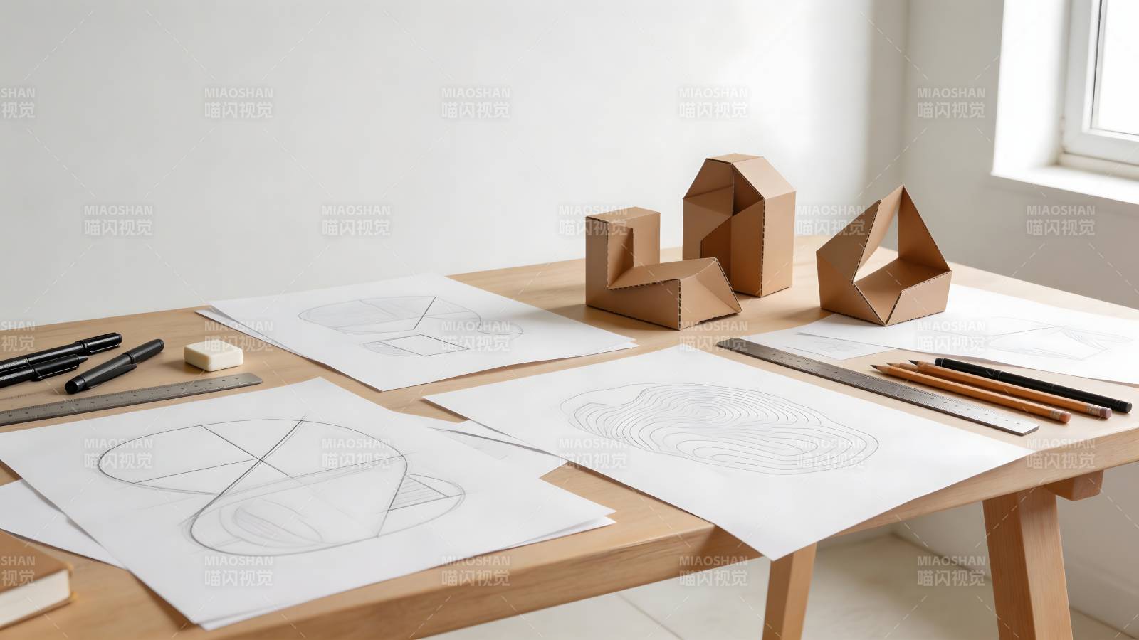 设计手稿与模型图片