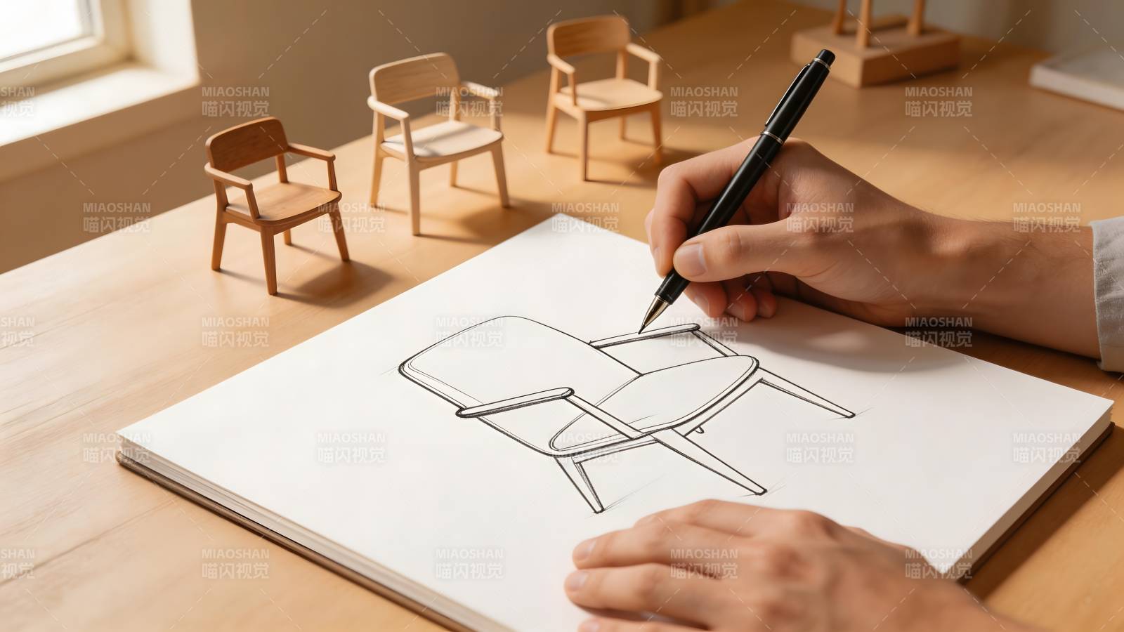 手绘椅子设计图图片