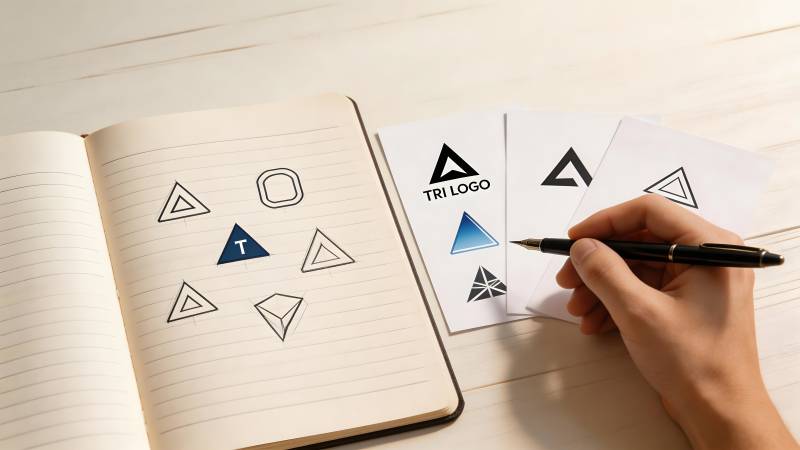 三角形标志设计图片