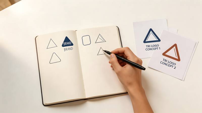 三角形标志设计图片