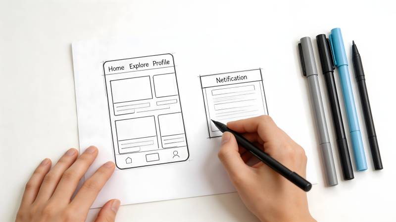 手绘APP界面设计图片