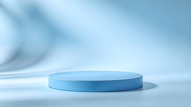 蓝色圆形台面图片