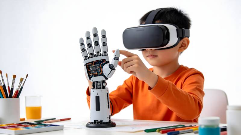 儿童体验VR机械手图片