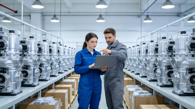 工厂质检现场图片