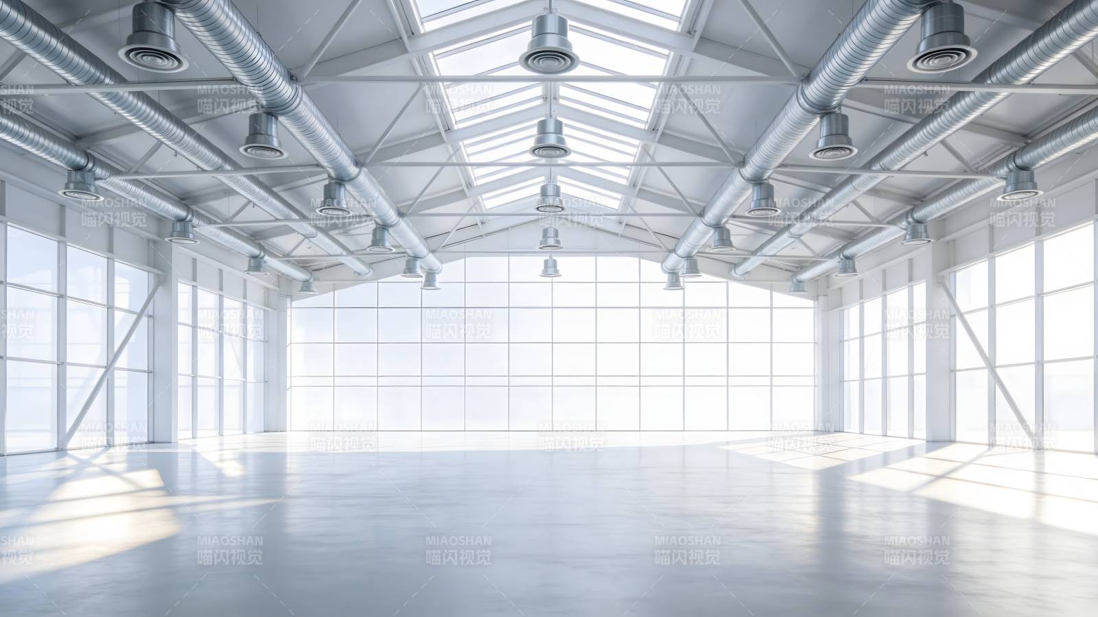 现代工业厂房内部图片